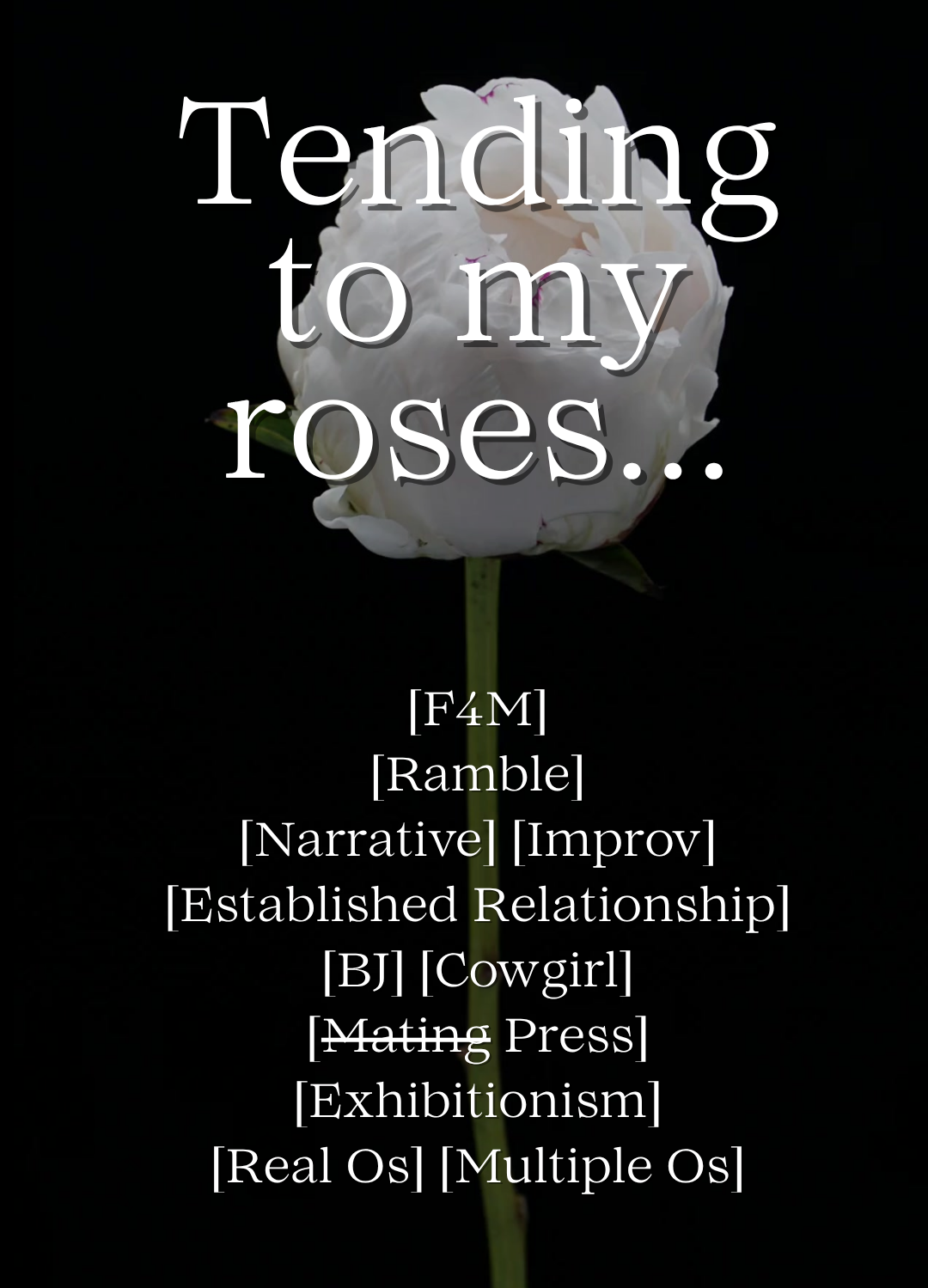 [F4M] Tending to my roses